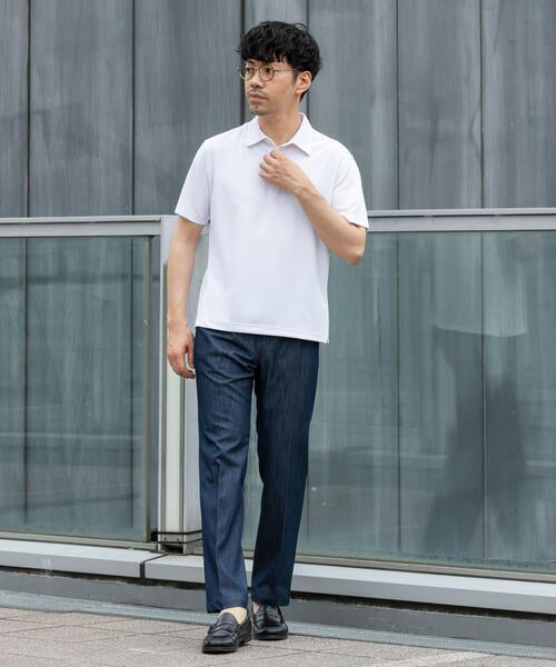 URBAN RESEARCH ROSSO MEN（アーバンリサーチロッソメン）の「『XLサイズあり』『イージーケア / 接触冷感 / 速乾』ハイパフォーマンスコンフォートポロシャツ（ポロシャツ・メンズ・ブラウン/ホワイト/ブラック/ネイビー・X-LARGE/LARGE/MEDIUM/SMALL）」の11枚目の写真