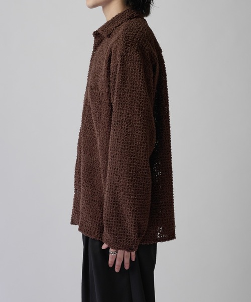 Lui's(ルイス)の「フェザーチュールワイドシャツ(シャツ/ブラウス・メンズ・ブラウン/ブラック・M/S)」の13枚目の写真