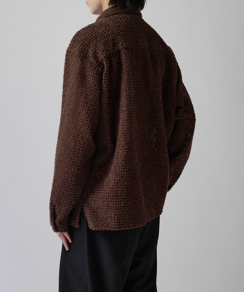 Lui's(ルイス)の「フェザーチュールワイドシャツ(シャツ/ブラウス・メンズ・ブラウン/ブラック・M/S)」の14枚目の写真