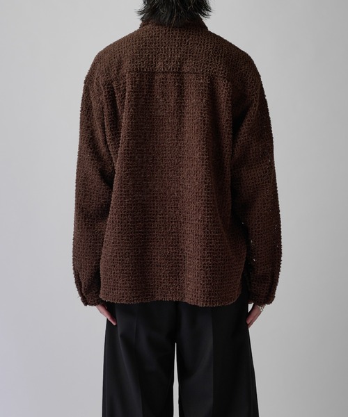 Lui's(ルイス)の「フェザーチュールワイドシャツ(シャツ/ブラウス・メンズ・ブラウン/ブラック・M/S)」の15枚目の写真