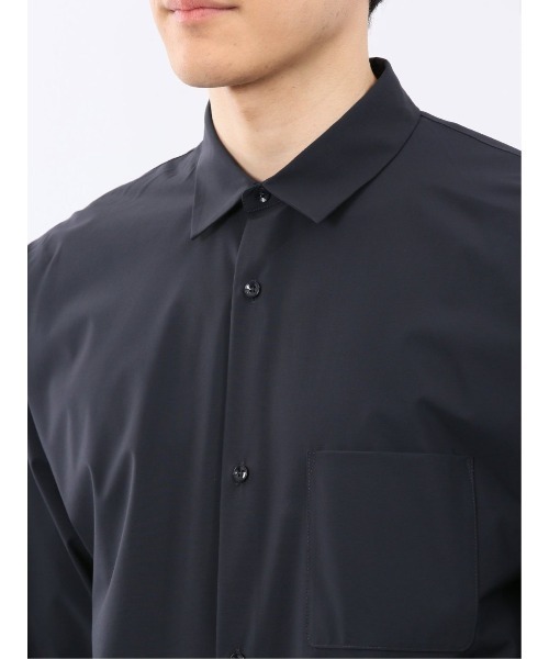TAKA-Q(タカキュー)の「軽量 ストレッチ ナイロン混 半袖 シャツ セットアップ可能 メンズ(シャツ/ブラウス・メンズ・ネイビー/ブラウン・MEDIUM/LARGE/X-LARGE)」の6枚目の写真