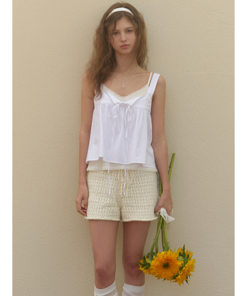 RE_L（リエル）の「[2nd] Rati strap sleeveless blouse (white)（シャツ/ブラウス・レディース・その他・FREE）」の2枚目の写真