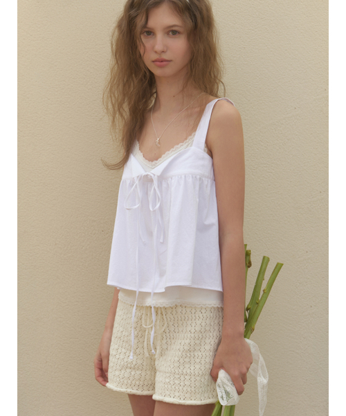 RE_L（リエル）の「[2nd] Rati strap sleeveless blouse (white)（シャツ/ブラウス・レディース・その他・FREE）」の3枚目の写真