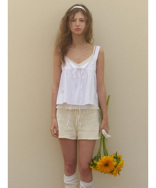 RE_L（リエル）の「[2nd] Rati strap sleeveless blouse (white)（シャツ/ブラウス・レディース・その他・FREE）」の4枚目の写真