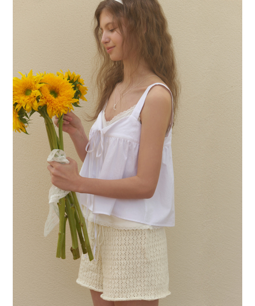 RE_L（リエル）の「[2nd] Rati strap sleeveless blouse (white)（シャツ/ブラウス・レディース・その他・FREE）」の5枚目の写真