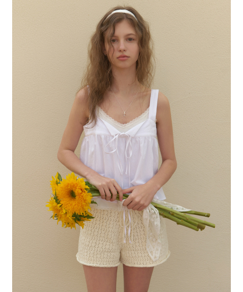RE_L（リエル）の「[2nd] Rati strap sleeveless blouse (white)（シャツ/ブラウス・レディース・その他・FREE）」の6枚目の写真