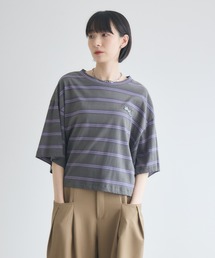 TRANOI. ワイドボーダーTシャツ