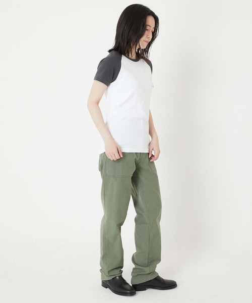 HOLLYWOOD RANCH MARKET（ハリウッドランチマーケット）の「ストレッチフライス 2TONE ラグランショートスリーブTシャツ（その他トップス・メンズ・チャコール・XL/L/M/S）」の10枚目の写真
