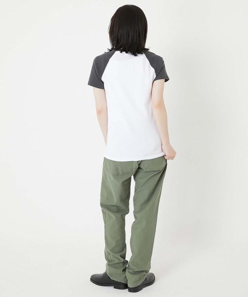 HOLLYWOOD RANCH MARKET（ハリウッドランチマーケット）の「ストレッチフライス 2TONE ラグランショートスリーブTシャツ（その他トップス・メンズ・チャコール・XL/L/M/S）」の9枚目の写真