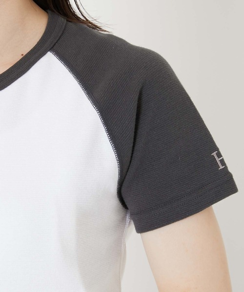 HOLLYWOOD RANCH MARKET（ハリウッドランチマーケット）の「ストレッチフライス 2TONE ラグランショートスリーブTシャツ（その他トップス・メンズ・チャコール・XL/L/M/S）」の12枚目の写真