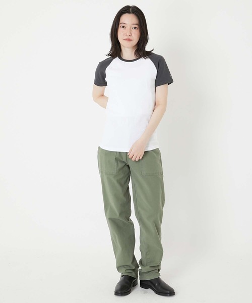 HOLLYWOOD RANCH MARKET（ハリウッドランチマーケット）の「ストレッチフライス 2TONE ラグランショートスリーブTシャツ（その他トップス・メンズ・チャコール・XL/L/M/S）」の7枚目の写真