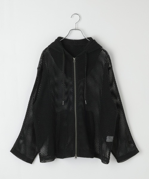 PBLIM（ページボーイリム）の「《UNISEX》メッシュフーディ（パーカー・レディース・ブラック/アイボリー/ブルー・FREE）」の15枚目の写真