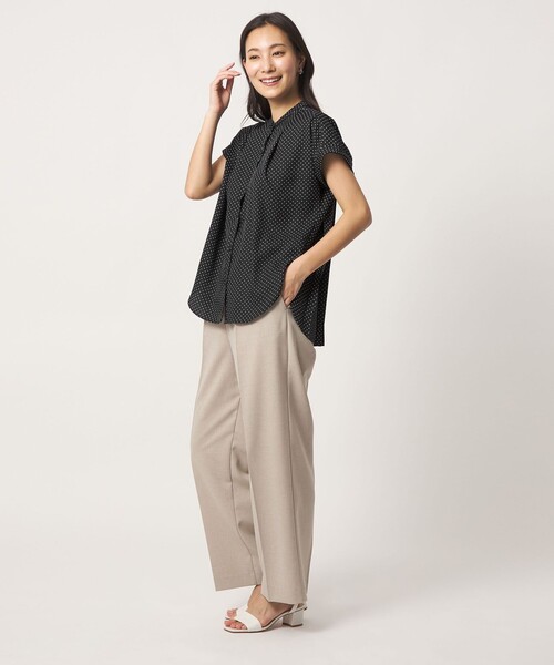 A DAY IN THE LIFE UNITED ARROWS(アデイインザライフユナイテッドアローズ)の「バックプリーツ シャツブラウス <A DAY IN THE LIFE>(シャツ/ブラウス・レディース・ベージュ/オフホワイト/ブラック/ライトブルー・FREE)」の6枚目の写真