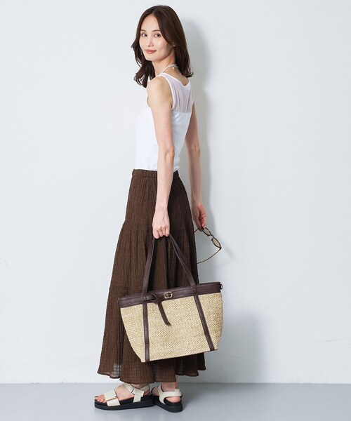 Reflect（リフレクト）の「【BASIC COTTON】シアータンクトップ（タンクトップ・レディース・ブラック/オフホワイト・00）」の5枚目の写真