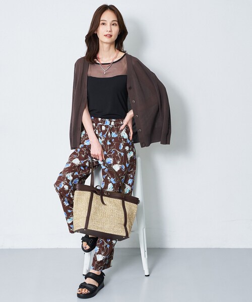 Reflect（リフレクト）の「【BASIC COTTON】シアータンクトップ（タンクトップ・レディース・ブラック/オフホワイト・00）」の10枚目の写真