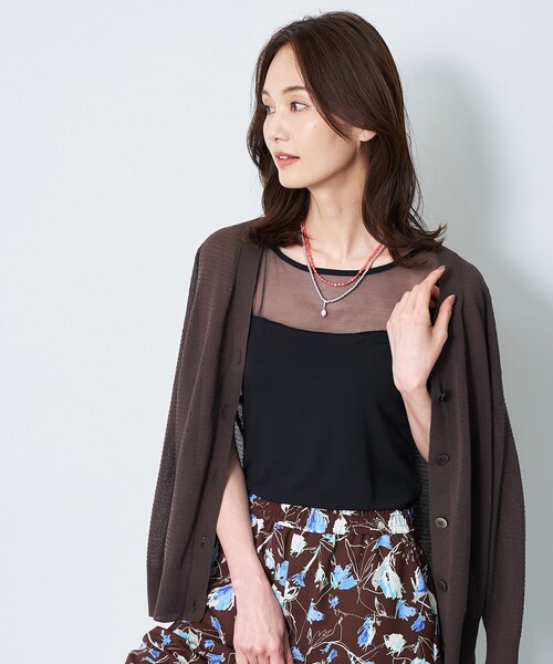 Reflect（リフレクト）の「【BASIC COTTON】シアータンクトップ（タンクトップ・レディース・ブラック/オフホワイト・00）」の11枚目の写真