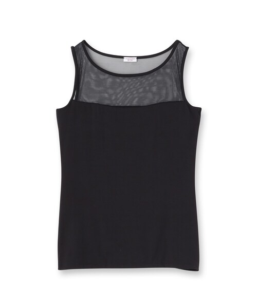 Reflect（リフレクト）の「【BASIC COTTON】シアータンクトップ（タンクトップ・レディース・ブラック/オフホワイト・00）」の13枚目の写真