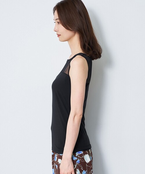 Reflect（リフレクト）の「【BASIC COTTON】シアータンクトップ（タンクトップ・レディース・ブラック/オフホワイト・00）」の15枚目の写真