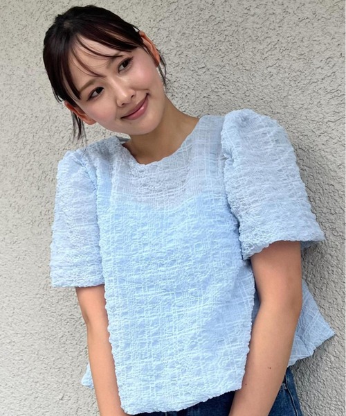 BLUE×PALANG（ブルーパラン）の「【ZOZO限定】BALLOON POP BLOUSE（シャツ/ブラウス・レディース・ミント/ライトブルー・FREE）」の2枚目の写真