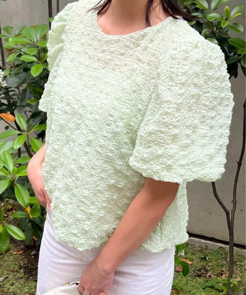 BLUE×PALANG（ブルーパラン）の「【ZOZO限定】BALLOON POP BLOUSE（シャツ/ブラウス・レディース・ミント/ライトブルー・FREE）」の11枚目の写真