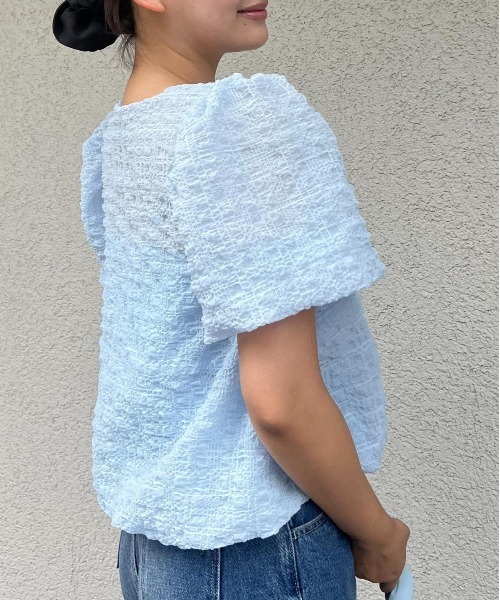 BLUE×PALANG（ブルーパラン）の「【ZOZO限定】BALLOON POP BLOUSE（シャツ/ブラウス・レディース・ミント/ライトブルー・FREE）」の3枚目の写真