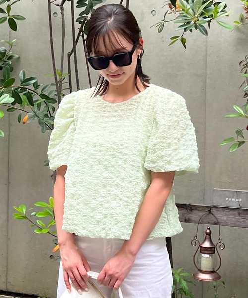 BLUE×PALANG（ブルーパラン）の「【ZOZO限定】BALLOON POP BLOUSE（シャツ/ブラウス・レディース・ミント/ライトブルー・FREE）」の14枚目の写真