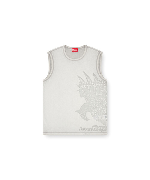DIESEL（ディーゼル）の「メンズ スリーブレストップ T-RAWBISCO（Tシャツ/カットソー・メンズ・グレー系その他/ホワイト系その他・SMALL/MEDIUM/LARGE/X-SMALL/X-LARGE/XX-LARGE）」の9枚目の写真