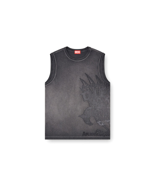 DIESEL（ディーゼル）の「メンズ スリーブレストップ T-RAWBISCO（Tシャツ/カットソー・メンズ・グレー系その他/ホワイト系その他・SMALL/MEDIUM/LARGE/X-SMALL/X-LARGE/XX-LARGE）」の3枚目の写真