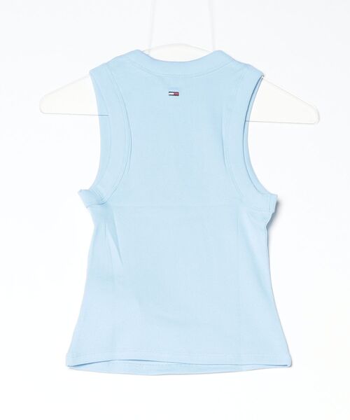 tommy jeans（トミー ジーンズ）の「TJW SLIM SH TJ BUBBLE TANK（Tシャツ/カットソー・レディース・ライトブルー/ホワイト・MEDIUM/SMALL/LARGE/X-SMALL）」の3枚目の写真