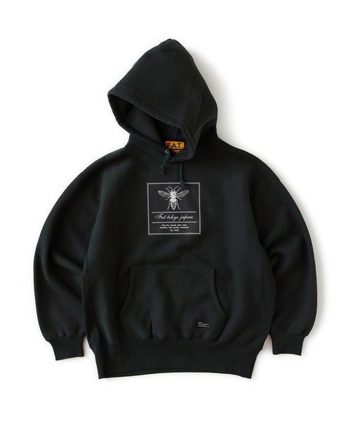 FAT（エフエイティー）の「BEEOVER（パーカー・メンズ・ブラック/ワイン/ライトグレー/グリーン・JUMBO(XXL)/FAT(XL)/SKINNY(L)/TITCH(M)）」の4枚目の写真