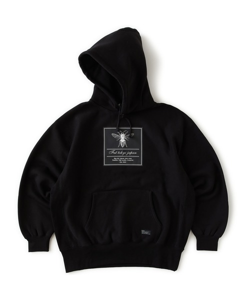 FAT（エフエイティー）の「BEEOVER（パーカー・メンズ・ブラック/ワイン/ライトグレー/グリーン・JUMBO(XXL)/FAT(XL)/SKINNY(L)/TITCH(M)）」の2枚目の写真