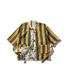 PUEBCO（プエブコ）の「REVERSIBLE SHORT ROBE / Green x Yellow（ノーカラージャケット）」