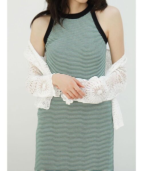 FIKA.(フィーカ)の「Crochet cotton knit cardigan(カーディガン/ボレロ・レディース・ホワイト系/ブラック・MEDIUM)」の12枚目の写真
