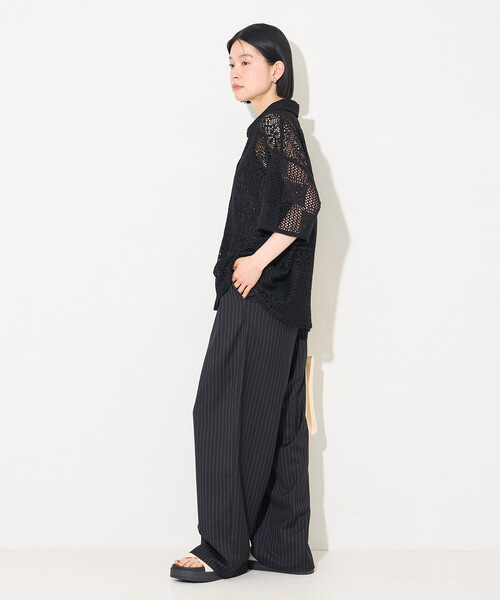 FREAK'S STORE(フリークスストア)の「レースシャツ(シャツ/ブラウス・レディース・ブラック/オフホワイト/ブラウン・フリ-)」の16枚目の写真