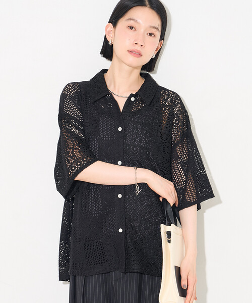 FREAK'S STORE(フリークスストア)の「レースシャツ(シャツ/ブラウス・レディース・ブラック/オフホワイト/ブラウン・フリ-)」の20枚目の写真