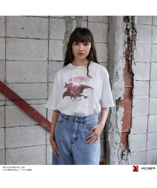 AIR TWOKYO(エアトゥーキョー)の「『ゴジラVSデストロイア』30周年 シーンイラストTシャツ 3(デストロイア(飛翔体))(Tシャツ/カットソー・メンズ・ホワイト/ブラック・XX-LARGE/X-LARGE/LARGE/MEDIUM/SMALL)」の2枚目の写真