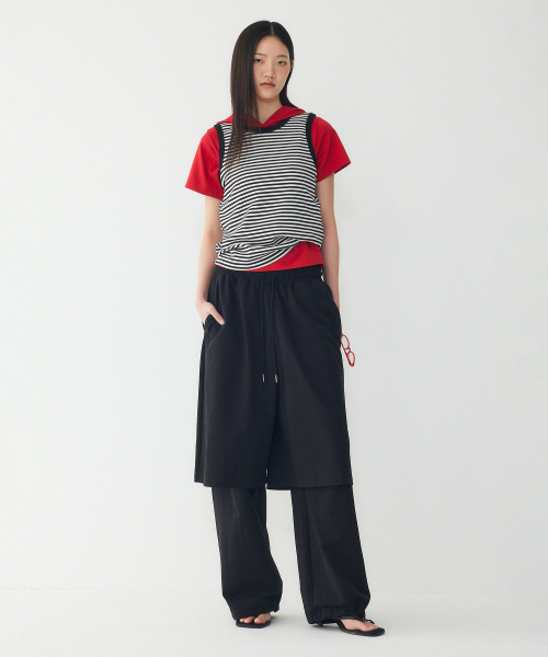 STUDIO TOMBOY(スタジオトムボーイ)の「ラウンドネックスリーブレスTシャツ_ブラック 9176222983(Tシャツ/カットソー・レディース・ブラック・OS)」の3枚目の写真