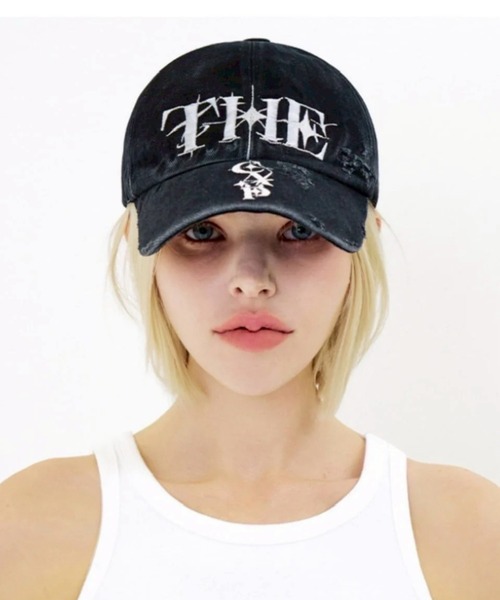 E RIN AI E(オリンアイ)の「【E RIN AI E】THE CAP BALL CAP / 【オリンアイ】刺しゅうロゴキャップ(キャップ・メンズ・ブラック・ONE SIZE)」の2枚目の写真