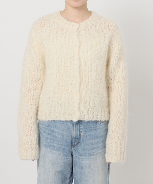 plage(プラージュ)の「HAND KNIT ジャンボタム カーディガン(カーディガン/ボレロ・レディース・サックスブルー/アイボリー・FREE)」の19枚目の写真