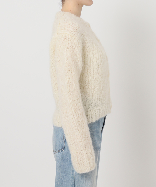 plage(プラージュ)の「HAND KNIT ジャンボタム カーディガン(カーディガン/ボレロ・レディース・サックスブルー/アイボリー・FREE)」の22枚目の写真
