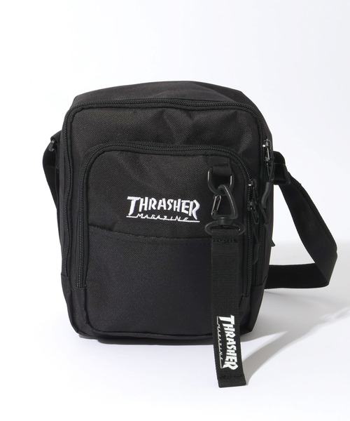 THRASHER(スラッシャー)の「【THRASHER/スラッシャー】バーティカル ミニ ショルダーバッグ(ショルダーバッグ・メンズ・ブラック系1/ブラック・FREE)」の4枚目の写真