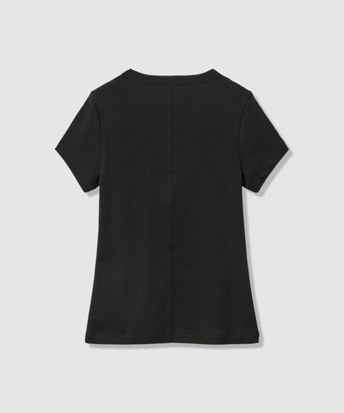 allureville(アルアバイル)の「【FLORE FLORE(フローレフローレ)】JILL BABY TEE(Tシャツ/カットソー・レディース・ホワイト/ブラック・1)」の5枚目の写真