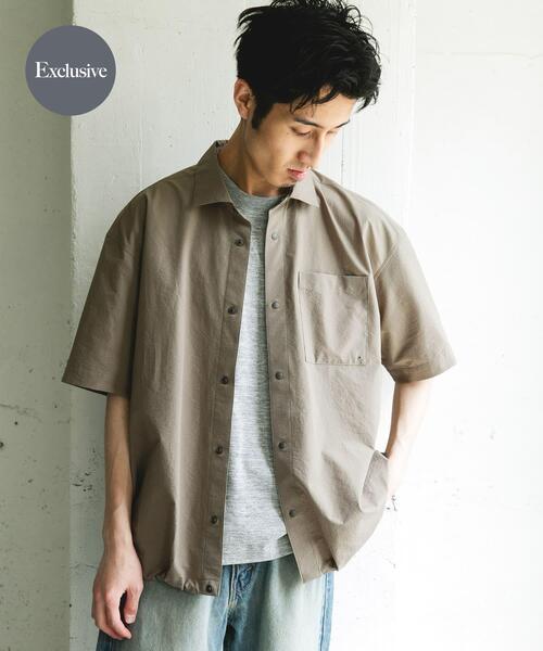 MARMOT(マーモット)の「『別注』Marmot×DOORS DOT AIR SHORT-SLEEVE SHIRTS(シャツ/ブラウス・メンズ・スミクロ/ブルー/カーキ・MEDIUM/LARGE)」の1枚目の写真
