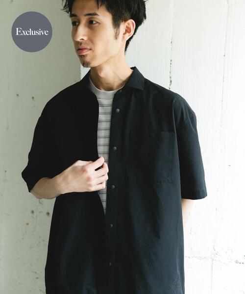 MARMOT(マーモット)の「『別注』Marmot×DOORS DOT AIR SHORT-SLEEVE SHIRTS(シャツ/ブラウス・メンズ・スミクロ/ブルー/カーキ・MEDIUM/LARGE)」の2枚目の写真