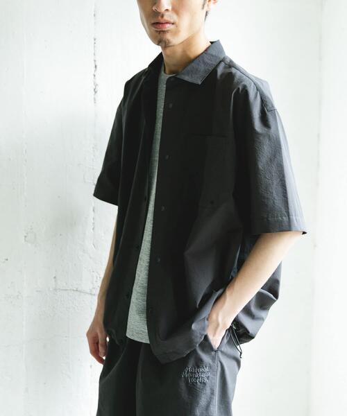 MARMOT（マーモット）の「『別注』Marmot×DOORS　DOT AIR SHORT-SLEEVE SHIRTS（シャツ/ブラウス・メンズ・スミクロ/ブルー/カーキ・MEDIUM/LARGE）」の12枚目の写真