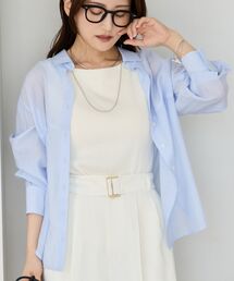 シームデザインシアーシャツ 【低身長・小柄女性】
