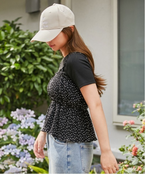 GORGE(ゴージ)の「《ドット・レイヤード》Tシャツ&キャミセット /フェミニン×カジュアル/春夏/全2色(Tシャツ/カットソー・レディース・ホワイト/ブラック・F)」の16枚目の写真
