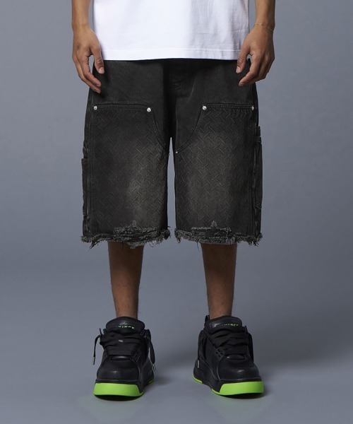 STYLISE（スタイライズ）の「【MLVINCE】DOUBLE KNEE HOLSTER SHORTS / 3カラー（その他パンツ・メンズ・ブルー/ベージュ・32/30/34）」の10枚目の写真