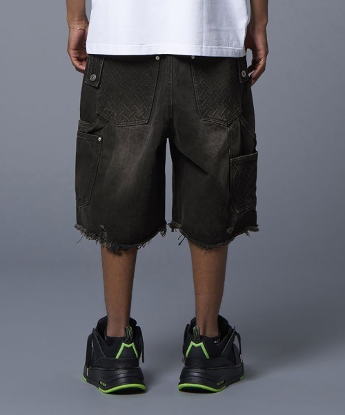 STYLISE（スタイライズ）の「【MLVINCE】DOUBLE KNEE HOLSTER SHORTS / 3カラー（その他パンツ・メンズ・ブルー/ベージュ・32/30/34）」の11枚目の写真