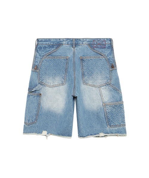 STYLISE（スタイライズ）の「【MLVINCE】DOUBLE KNEE HOLSTER SHORTS / 3カラー（その他パンツ・メンズ・ブルー/ベージュ・32/30/34）」の5枚目の写真